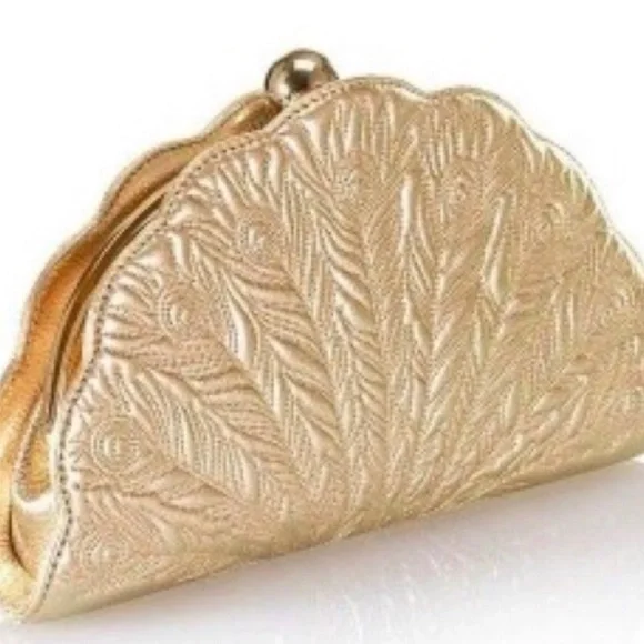 RARE! kate spade Kenessa Peacock Lane Clutch - Picture 2 of 16